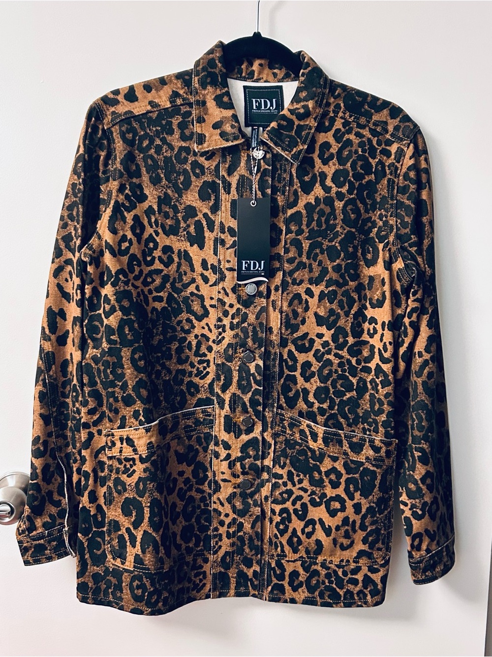 FDJ Women's Print Jean Jacket - Brown/Black